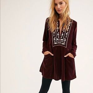 Free People Always Forever Velvet Dress